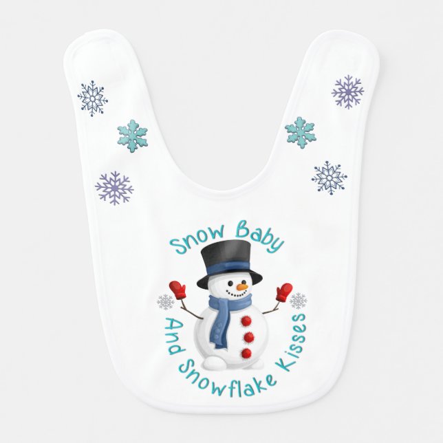 Snow Baby  Bib (Front)