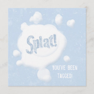 Snow Ball Splat! Party Invitation