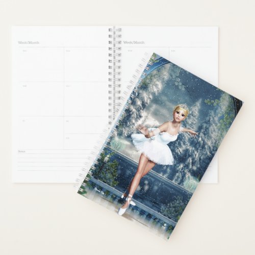 Snow Ballerina Princess Art Day Planner