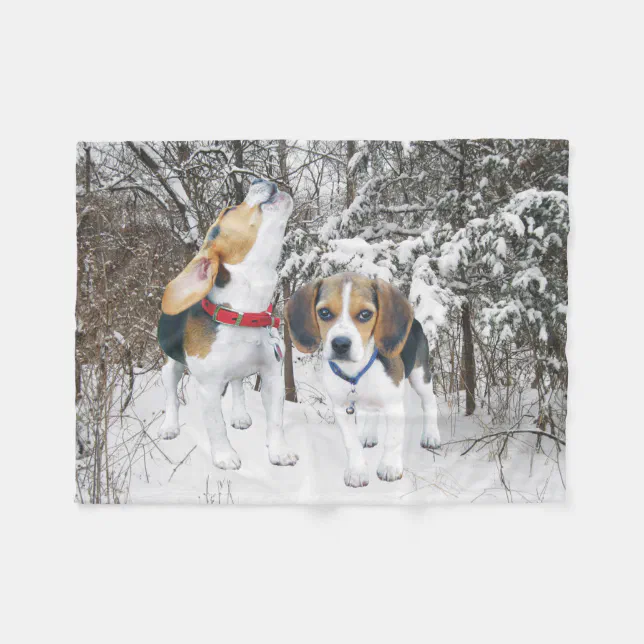 Beagle Christmas Magic Quilted Blanket NCU0VL611
