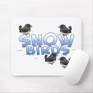 Snow Birds Mouse Pad