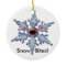 Snow Bites! Snowflake Zombie Funny Christmas