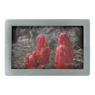 Snow Blossoms Rectangular Belt Buckle