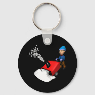 Snow Blower Keychain