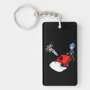 Snow Blower Keychain