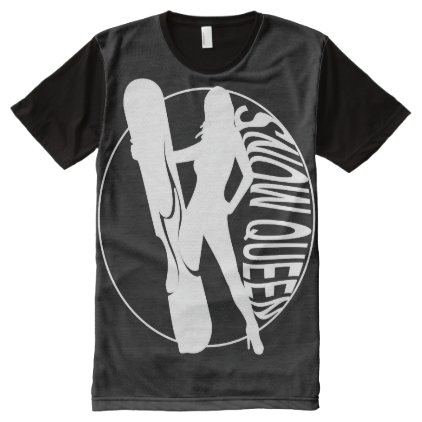 Snow Boarding Queen All-Over-Print Shirt