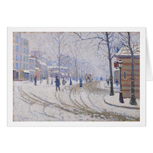 Snow Boulevard de Clichy Paris 1886