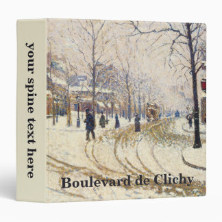 Snow, Boulevard de Clichy, Paris by Paul Signac Binder