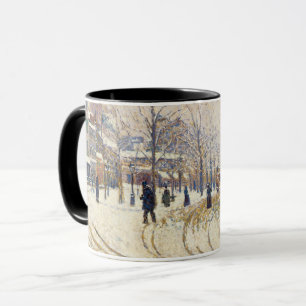 Snow, Boulevard de Clichy, Paris by Paul Signac Mug