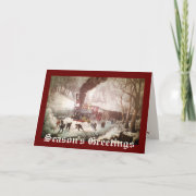     Snow Bound Train Christmas Card