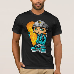 Snow boy and mp3 T-Shirt