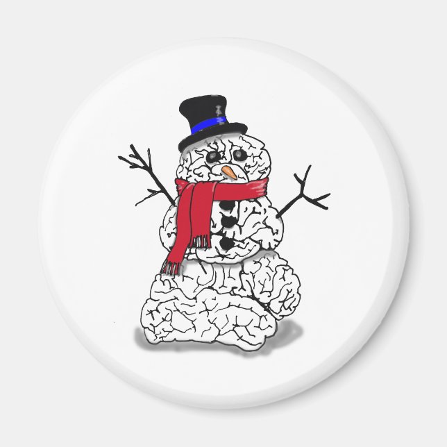 Snow Brain Magnet (Front)