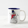 Snow Brain Two-Tone Coffee Mug