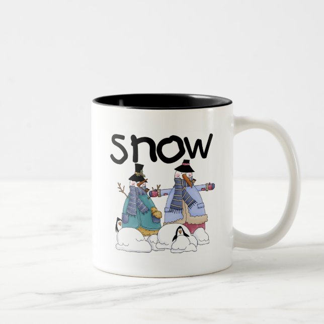 Snow Buddies Tshirts and Gifts Two-Tone Coffee Mug (Right)
