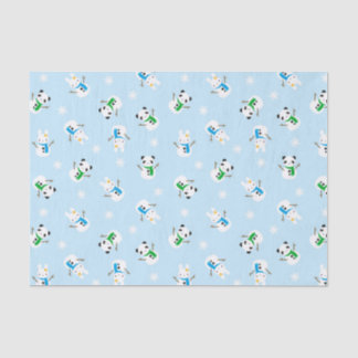 Snow Bunnies & Snow Pandas Tissue Paper
