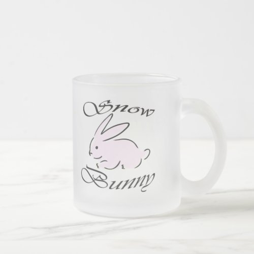 Snow Bunny BigBlackCock Queen Of Spades2 Frosted Glass Coffee Mug
