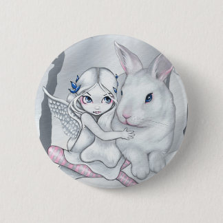 "Snow Bunny" Button