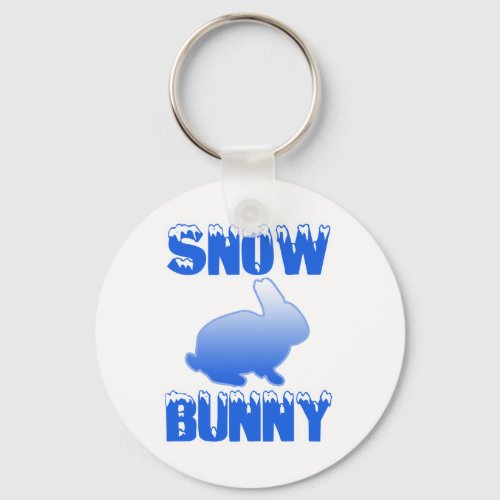 Snow Bunny Keychain
