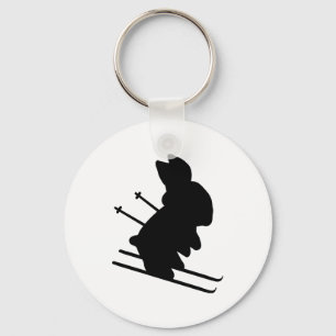 snow bunny keychain