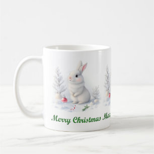 Snow Bunny Merry Christmas Mug