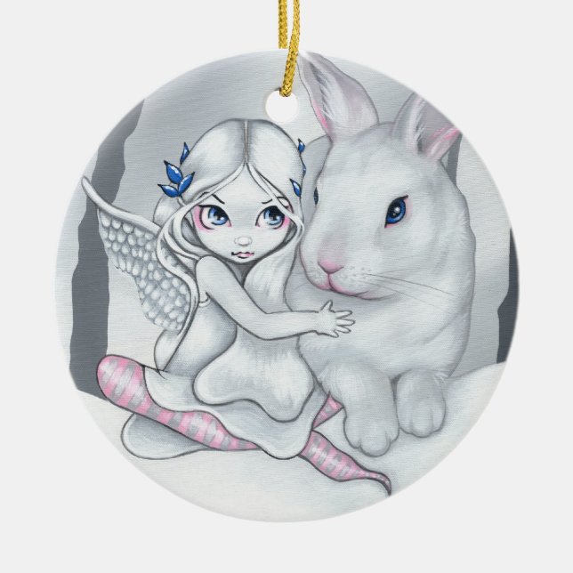 "Snow Bunny" Ornament (Front)