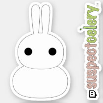 Snow Bunny Snowman + SuspectCelery™ Sticker