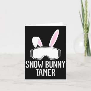 Snow bunny tamer ski funny apres party skiing skie card