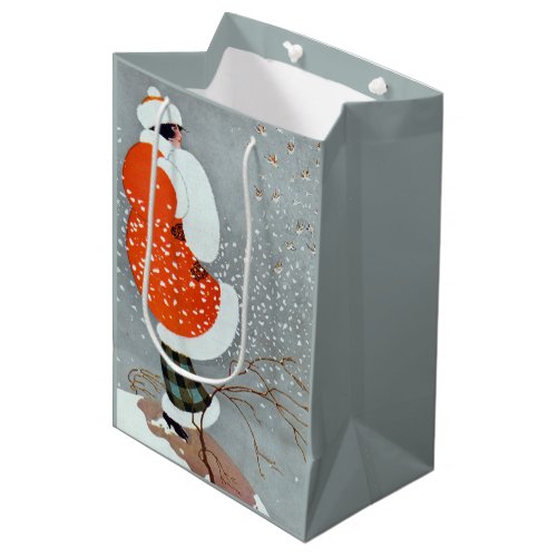 Snow Buntings _ Will Hammell  Medium Gift Bag