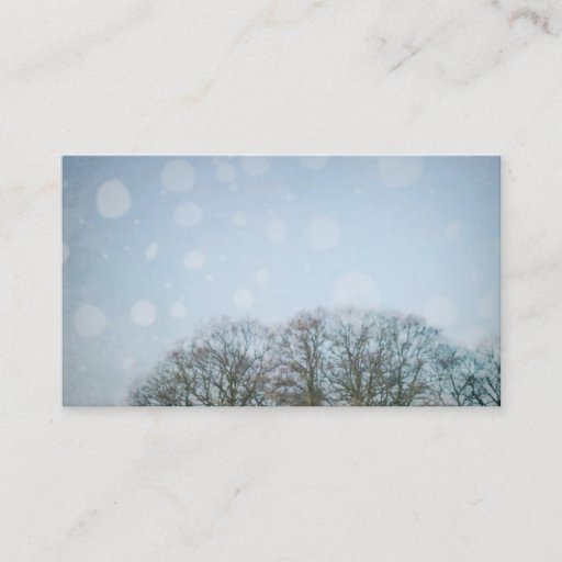 Customizable Snow Business Card