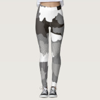 Snow Camo Dot Leggings
