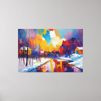 snow canvas print