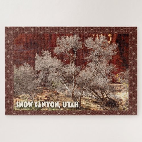 Snow Canyon Cottonwood in the Desert of Utah Jigsaw Puzzle