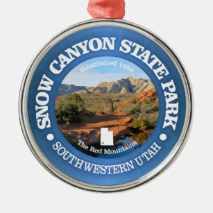 Snow Canyon SP Metal Ornament