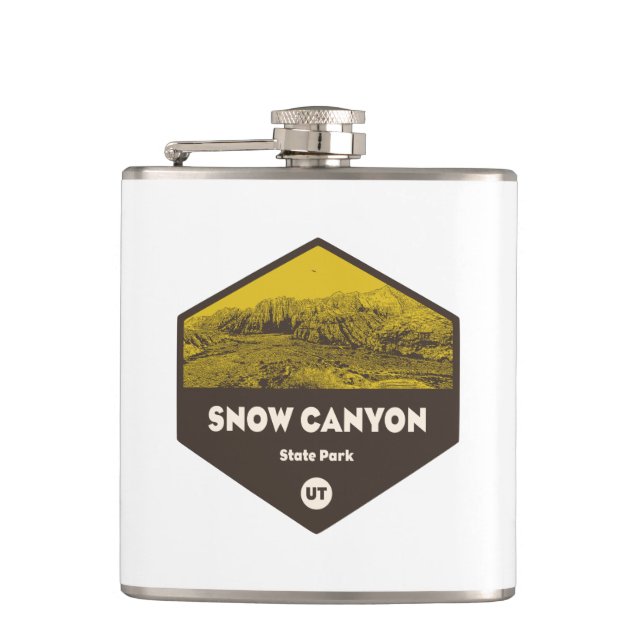 Snow Canyon State Park Utah Flask (Front)