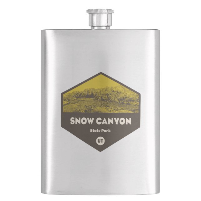 Snow Canyon State Park Utah Flask (Front)
