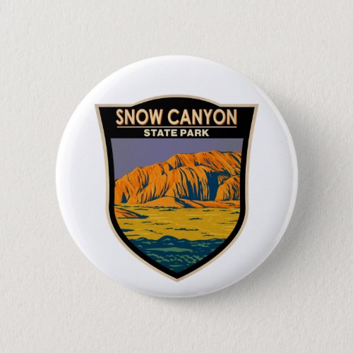 Snow Canyon State Park Utah Vintage Button