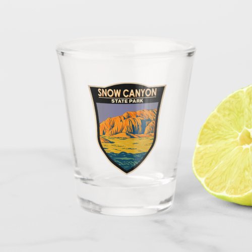 Snow Canyon State Park Utah Vintage Shot Glass