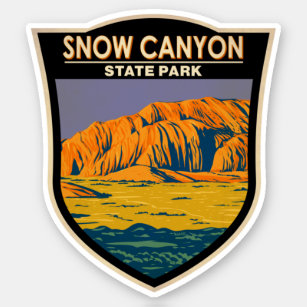 Snow Canyon State Park Utah Vintage Sticker
