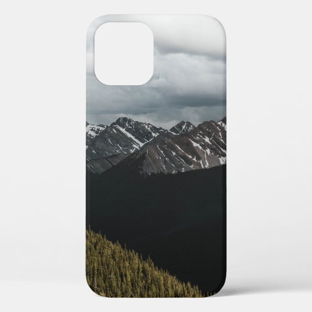 SNOW-CAPPED GRAY ROCKY MOUNTAIN UNDER CLOUDY SKY D Case-Mate iPhone CASE (Back)