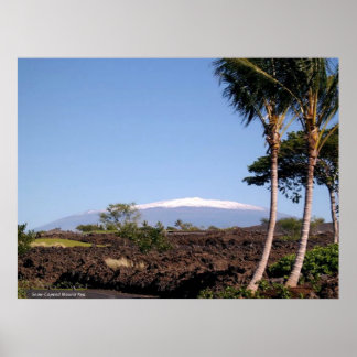 Snow-Capped Mauna Kea Mountain Poster