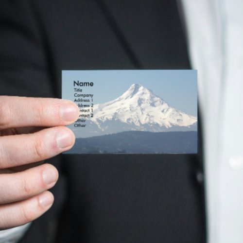Mt Hood Peak Business Card