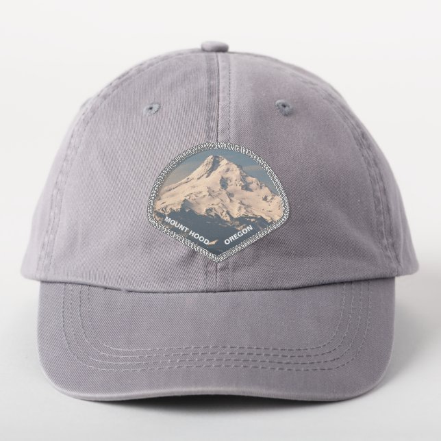 Snow Capped Mount Hood, Oregon Patch (On Headwear)