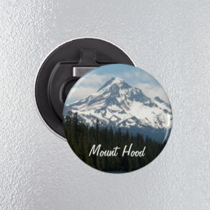 Snow Capped Mount Hood Photo Bottle Opener
