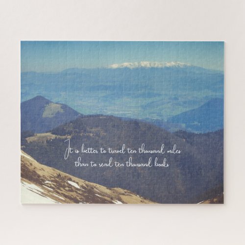 Snow_capped mountain peaks jigsaw puzzle