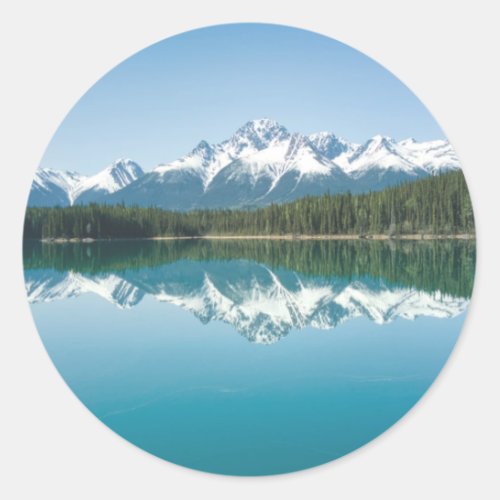 Snow Capped Mountain Reflection Sticker