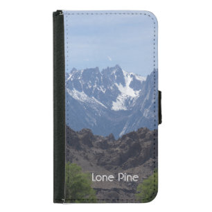 Snow capped mountains of Lone Pine Samsung Galaxy S5 Wallet Case