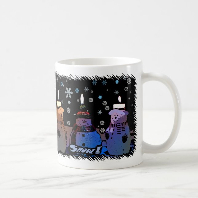Snow! Cartoon Christmas Mug (Right)