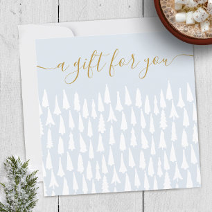 Snow Christmas Trees Holiday Gift Certificate