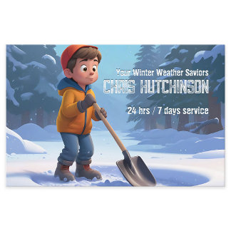 Snow Cleaning Business Card