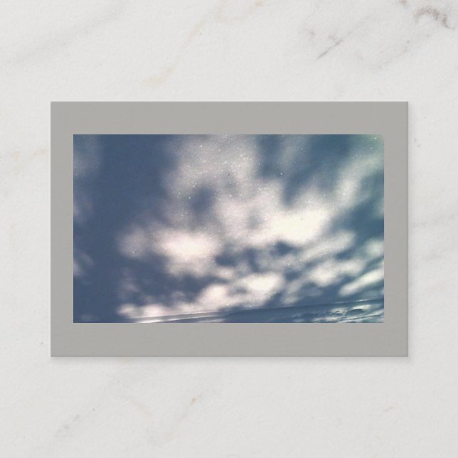 Snow Clouds Business Card (Front)